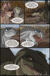  angry blood bodily_fluids comic dinosaur english_text female gorgosaurus group hi_res male pachyrhinosaurus reptile scalie spinosaurid spinosaurus tenontosaurus text therbis theropod tyrannosaurid url 