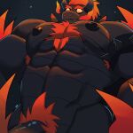  1:1 2021 abs anthro aries03220 bowser bowser&#039;s_fury chest_tuft fury_bowser genitals hi_res koopa low-angle_view male mario_bros muscular muscular_anthro muscular_male nintendo nipples penis pubes reptile scalie solo tuft video_games 