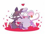  &lt;3 anthro blush digtigrade duo ear_tag hi_res hole_(anatomy) hug mad_rat_(character) mad_rat_dead male male/male mammal mob_rat_(mad_rat_dead) murid murine rat rodent stitch_(sewing) wayayu17 