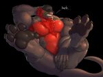  3_toes 4:3 4_fingers anthro black_pawpads body_hair chest_hair claws covering covering_crotch covering_self dragon feet fingers foot_focus laugh male muscular muscular_anthro muscular_male pawpads paws pubes razzper smile soles solo tagg toe_claws toes 