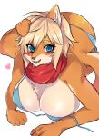  &lt;3 2020 5_fingers anthro big_breasts bikini biped black_nose blonde_hair blue_eyes blush breasts brown_body brown_fur butt canid canine canis cheek_tuft chest_tuft cleavage clothed clothing countershading domestic_dog eyelashes facial_tuft female fingers floppy_ears fur hair hi_res inner_ear_fluff kemono kurosuke0755 looking_at_viewer lying mammal on_side open_mouth open_smile scarf shiba_inu short_hair simple_background smile solo spitz swimwear tan_body tan_fur tuft white_background 