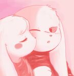  2009 anthro blush brother brother_and_sister cave_story digital_drawing_(artwork) digital_media_(artwork) duo eyelashes eyes_closed facial_scar female floppy_ears fluffy fur fur_tuft head_tuft king_(cave_story) kissing kissing_cheek lagomorph looking_at_another looking_at_partner lop_ears low_res male male/female mammal mimiga monochrome one_eye_closed open_mouth scar sibling simple_background sister small_nose text tiuhu toroko tuft url video_games 