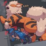  &lt;3 1:1 2021 abdominal_bulge against_wall anal_orgasm animal_genitalia animal_penis arcanine balls big_balls big_dom_small_sub big_penis biped black_body black_countershading black_fur black_markings blue_body blue_fur blush blush_lines bodily_fluids breath butt canid canine canine_penis claws countershading cum cum_drip cum_in_ass cum_inside cum_on_butt cum_on_ground cum_on_penis cum_string cute_fangs dated digital_media_(artwork) digitigrade dripping duo dutch_angle ejaculation erection eyes_closed fangs feral feral_on_feral feral_penetrated feral_penetrating feral_penetrating_feral fur genital_fluids genitals grey_background hand_on_butt hand_on_wall hands-free huge_balls huge_penis interspecies knot looking_pleasured lucario male male/male male_penetrated male_penetrating male_penetrating_male mammal markings moan moaning_in_pleasure nintendo onomatopoeia open_mouth orange_body orange_fur orgasm pawpads penetration penis phosaggro pink_pawpads pink_penis pixel_(artwork) pok&eacute;mon pok&eacute;mon_(species) quadruped ridiculous_fit semi-anthro sheath signature simple_background size_difference sound_effects spikes spikes_(anatomy) tan_body tan_fur tan_tuft text throbbing toe_claws tongue tongue_out video_games 