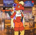  absurd_res animal_humanoid anthro avian avian_humanoid blaziken bulge femboy_hooters hi_res humanoid male nintendo otterjunk pok&eacute;mon pok&eacute;mon_(species) racha_(otterjunk) solo video_games 