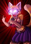  aggressive_retsuko ailurid anthro breasts clothing female fishnet fishnet_legwear hi_res legwear mammal microphone red_panda retsuko sanrio solo vinfox 