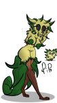 anthro breasts fangs female hi_res klei_entertainment leaf nipples nude oxygen_not_included pip plant sabertooth_(anatomy) solo standing video_games wood 