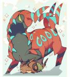  akadako full_body gen_5_pokemon no_humans number pokemon pokemon_(creature) scolipede shadow sparkle venipede 