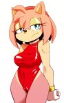  2020 amy_rose anthro bored box_chan breasts camel_toe clothed clothing eulipotyphlan female front_view half-closed_eyes hedgehog leotard looking_aside mammal narrowed_eyes portrait solo sonic_the_hedgehog_(series) standing three-quarter_portrait tight_clothing 