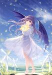  dress see_through skirt_lift summer_dress wings yashiro_seika 