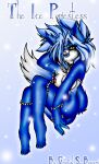  anthro blue_body blue_fur blue_hair breasts claws crystal-for-ever detailed_background female fluffy fluffy_tail fur hair lips multicolored_body multicolored_fur nipples open_mouth smile text two_tone_body two_tone_fur white_body white_fur yellow_eyes 