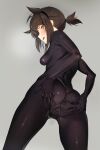  ass_grab bodysuit cameltoe hatsuzuki_(kancolle) kantai_collection pussy see_through tagme yang-do 