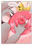  &lt;3 5_fingers absurd_res anthro big_breasts blush breast_expansion breast_squish breasts choker clothing comic digimon digimon_(species) disney duo english_text expansion eyes_closed female female/female fingers fur grey_body grey_fur hand_on_breast hi_res huge_breasts jewelry judy_hopps lagomorph leporid mammal multicolored_body multicolored_fur necklace nipples rabbit renamon squish text transformation two_tone_body two_tone_fur url white_body white_fur winter_nacht yellow_body yellow_fur zootopia 