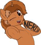  2020 alpha_channel body_writing brown_body brown_fur digital_media_(artwork) english_text equid equine fan_character female feral freckles friendship_is_magic fur gesture hasbro hi_res hooves horn horse looking_at_viewer mammal my_little_pony pointing pointing_at_self pointing_at_viewer pony sign_(character) simple_background smile solo text transparent_background unicorn zippysqrl 