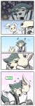  ... 1:3 ? anthro battery beastars canid canine canis clothed clothing comic duo female fur grey_body grey_fur haru_(beastars) hi_res jacklyneu lagomorph legoshi_(beastars) leporid male mammal rabbit tailwag white_body white_fur wolf 