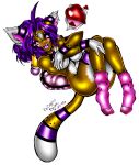  &lt;3 2006 anthro blush breasts crystal-for-ever felid feline female fluffy fluffy_tail fur hair mammal nipples open_mouth open_smile pink_eyes purple_hair simple_background smile solo teeth white_background white_body white_fur yellow_body yellow_fur 