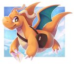  alpha_channel bag better_version_at_source digital_media_(artwork) dragon dragonite envelope male nintendo pok&eacute;mon pok&eacute;mon_(species) solo splatterparrot video_games 