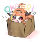  =3 age_regression ahoge bangs black_hairband blonde_hair blunt_bangs blush bow bowtie box braid cardboard_box child commentary_request dragon_girl dragon_horns fangs hairband highlights hololive horn_bow horns in_box in_container isuka kiryuu_coco long_hair multicolored multicolored_eyes multicolored_hair open_mouth orange_hair pink_eyes pointy_ears purple_eyes signature simple_background single_braid skin_fangs streaked_hair striped striped_bow text_focus virtual_youtuber white_background younger 
