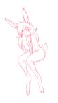  animal_humanoid antlers choker female flat_chested hair hair_bun hi_res horn humanoid jackalope jewelry lagomorph lagomorph_humanoid leporid leporid_humanoid long_ears long_hair mammal mammal_humanoid necklace rabbit rabbit_humanoid scut_tail sketch solo sugarbandit 