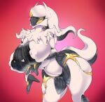  2020 absurd_res anthro anthrofied arceus ashraely big_breasts blush bodily_fluids breasts butt claws colored curvy_figure digital_drawing_(artwork) digital_media_(artwork) feathers female front_view genitals hi_res horn huge_breasts humanoid legendary_pok&eacute;mon looking_at_viewer mammal nintendo nipples non-mammal_breasts pok&eacute;mon pok&eacute;mon_(species) pok&eacute;morph pussy raised_tail simple_background solo tail_feathers thick_thighs video_games voluptuous white_body wide_hips 