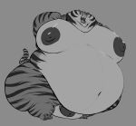  absurd_res anthro balls belly big_balls big_belly big_penis chubby_cheeks chubby_male felid fur genitals heftyotter hi_res huge_balls huge_penis hyper hyper_balls hyper_genitalia hyper_penis male mammal monochrome moobs nipples nude obese obese_anthro obese_male overweight overweight_anthro overweight_male pantherine penis slightly_chubby solo solo_focus tiger 