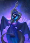  2021 anthro bat_pony blue_hair breasts clothed clothing digital_media_(artwork) equid female hair hi_res mammal margony membrane_(anatomy) membranous_wings my_little_pony solo wings 
