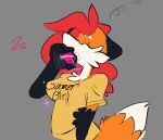  anthro canid canine clothed clothing digital_media_(artwork) drinking eyes_closed female fox fur mammal pepper_(sketchytoasty) potion simple_background sketchytoasty solo 