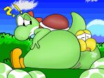  4:3 anal anal_vore anthro big_butt butt cimche duo female full_tour genitals hi_res koopa koopa_troopa male male/female mario_bros nintendo pussy scalie video_games vore yoshi 