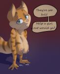  anthro bodily_fluids breasts celine_(vinfox) dialogue domestic_cat english_text felid feline felis female hi_res lactating mammal solo text vinfox 