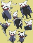  3:4 arthropod big_breasts blue_nipples blush breasts butt cloak clothed clothing fecharis female genitals hi_res hollow_knight insect jyto miriam_(hk_fan_character) nail_(weapon) nipples non-mammal_breasts pussy short_stack solo team_cherry thick_thighs vessel_(species) video_games 