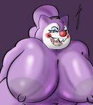  absurd_res areola belly big_areola big_breasts breasts clown digital_media_(artwork) eye_moisturizer eyeshadow female gengar ghost hi_res huge_areola huge_breasts huge_thighs humanoid looking_at_viewer lucky_(mcnasty) makeup navel nintendo nipples nude open_mouth overweight overweight_female overweight_humanoid pok&eacute;mon pok&eacute;mon_(species) purple_body purple_skin red_eyes sharp_teeth simple_background smile solo spirit teeth thick_thighs video_games wide_hips 