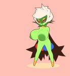  big_breasts breasts cape clothing elemental_creature elemental_humanoid female flora_fauna flower_(anatomy) genitals green_body green_skin hi_res humanoid nintendo not_furry nude plant plant_humanoid plantpenetrator pok&eacute;mon pok&eacute;mon_(species) pussy red_eyes roserade short_stack solo video_games 