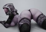  alien alien_humanoid butt clothing female hi_res humanoid impracticalart legwear mask mass_effect not_furry panties quarian solo tali&#039;zorah thick_thighs thigh_highs underwear video_games 