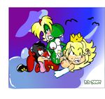  nintendo perverted_bunny princess_peach super_mario_bros. yoshi 