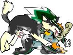  legend_of_zelda link midna nintendo perverted_bunny twili twilight_princess wolf_link 