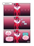  &lt;3 3:4 absurd_res anthro clothed clothing comic dialogue hat hazbin_hotel headgear headwear hi_res male phone solo speach_bubble text valentino_(vivzmind) 