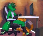  absurd_res anthro buizel canid canine canis computer desk drawing duo erection feral furniture genitals hi_res k9player_(artist) kaynyne_delobo_(character) looking_at_another looking_up male male/male mammal nintendo open_mouth oral penis pok&eacute;mon pok&eacute;mon_(species) sex_toy sitting spread_legs spreading translucent under_table vibrator video_games wolf 