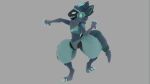  3d_(artwork) anthro cavan cavanproto chad digital_media_(artwork) humanoid looking_aside machine male meme protogen solo 