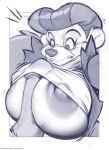  anthro big_breasts breasts clothed clothing disney female genitals hi_res huge_breasts humanoid_genitalia humanoid_penis jacket joelasko male male/female mammal monochrome nipples penis raised_clothing raised_shirt raised_topwear rebecca_cunningham sex shirt solo surprise surprise_sex talespin text titfuck titfuck_under_clothes topwear url ursid 