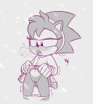  2019 amy_rose anthro blush classic_amy_rose classic_sonic_(universe) clothed clothing clothing_lift dress dress_lift eulipotyphlan female flashing genitals greyscale half-closed_eyes hedgehog hexanne hi_res mammal monochrome narrowed_eyes panties panties_down partially_clothed portrait presenting presenting_pussy pussy shaking solo sonic_the_hedgehog_(series) standing three-quarter_portrait trembling underwear underwear_down 