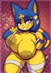  &lt;3 animal_crossing ankha_(animal_crossing) anthro areola bandage big_breasts bottomless breast_squish breasts clothed clothing curvaceous curvy_figure domestic_cat english_text felid feline felis female genitals hi_res huge_breasts looking_at_viewer mammal markings mostly_nude mummy_wrappings nintendo nipples overweight overweight_anthro overweight_female partially_clothed presenting presenting_breasts pussy r-mk seductive short_stack slightly_chubby solo squish straps text thick_thighs undressing video_games voluptuous wide_hips 
