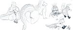  absurd_res alligator alligatorid anthro anus big_breasts big_butt breasts butt clothing crocodilian doctordj duo female genitals gun hi_res human human_on_anthro interspecies larger_female male mammal non-mammal_breasts nude pinch pussy ranged_weapon reptile scales scalie sitting_on_person size_difference sketch smaller_male thick_tail tight_clothing weapon 