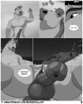  4:5 balls comic equid equine erection genitals hi_res horse male male/male mammal misterstallion morning_wood nude penis sleeping text url wet_dream 