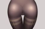  1girl ass ass_focus black_legwear cameltoe close-up commentary_request from_behind ganyu_(genshin_impact) genshin_impact grey_background highres pantyhose simple_background solo thigh_gap thighs z282g 