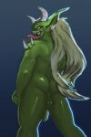  2:3 absurd_res anal balls butt butt_focus butt_pose digimon digimon_(species) ear_piercing erection genital_focus genitals green_balls green_body green_penis green_skin hair hi_res horn humanoid humanoid_genitalia humanoid_penis humanoid_pointy_ears long_hair male morningking nude ogre ogremon open_mouth penis piercing pose presenting presenting_hindquarters rear_view sharp_teeth simple_background smile solo standing teeth tongue video_games 