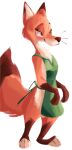  2021 anthro brown_body brown_fur canid canine female fox full-length_portrait fur gloves_(marking) hi_res leg_markings mammal markings orange_body orange_fur portrait simple_background smile socks_(marking) solo standing toeless_(marking) tohupo whiskers white_background 