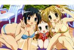  bikini he_is_my_master sawatari_izumi sawatari_karin sawatari_mitsuki swimsuits 