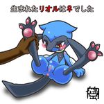  anus blush disembodied_hand female hindpaw nintendo open_mouth paws plain_background pok&#233;mon pokemon pussy red_eyes riolu spread_legs spreading unknown_artist video_games white_background 