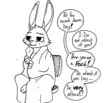  ! ... 2016 3_fingers 3_toes ambiguous_gender anthro black_and_white buckteeth calvin_lapin_(spiff) chair closed_smile crossed_legs dialogue ears_up english_text fan_character feet fingers fur furniture half-closed_eyes lagomorph leporid line_art male_(lore) mammal monochrome narrowed_eyes office_chair rabbit simple_background sitting solo speech_bubble spiff teeth text toes traditional_media_(artwork) white_background white_blanket white_body white_fur 
