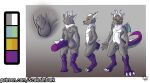  animal_genitalia canid canine digital_media_(artwork) dragon fox genitals hybrid male mammal mlep model_sheet penis scalesindark sheath 