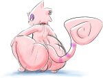  animal_crossing anthro balls big_butt butt chameleon flick_(animal_crossing) genitals huge_butt lizard male nintendo reptile scalie solo trashdrawy twerking video_games 